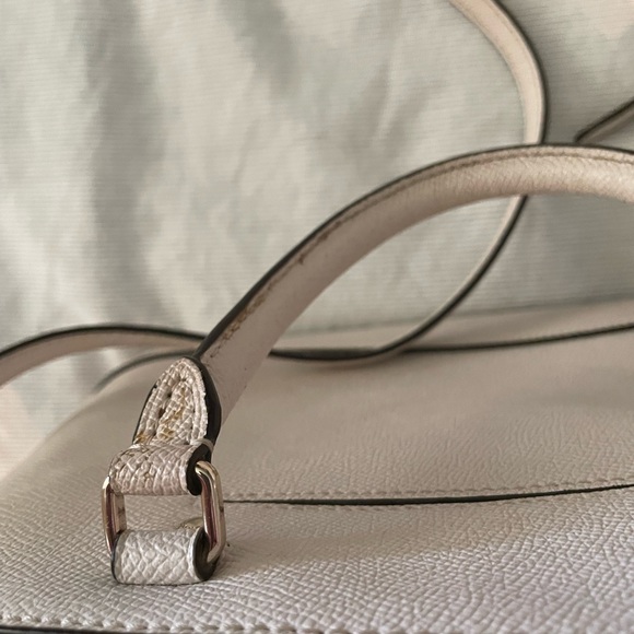 White Coach Revel Bag Style Top Handle Purse - Picture 3 of 7